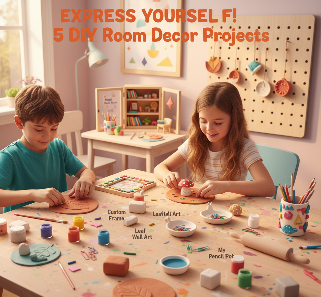 DIY Room Decor: 5 Easy Projects Kids Can Make Themselves