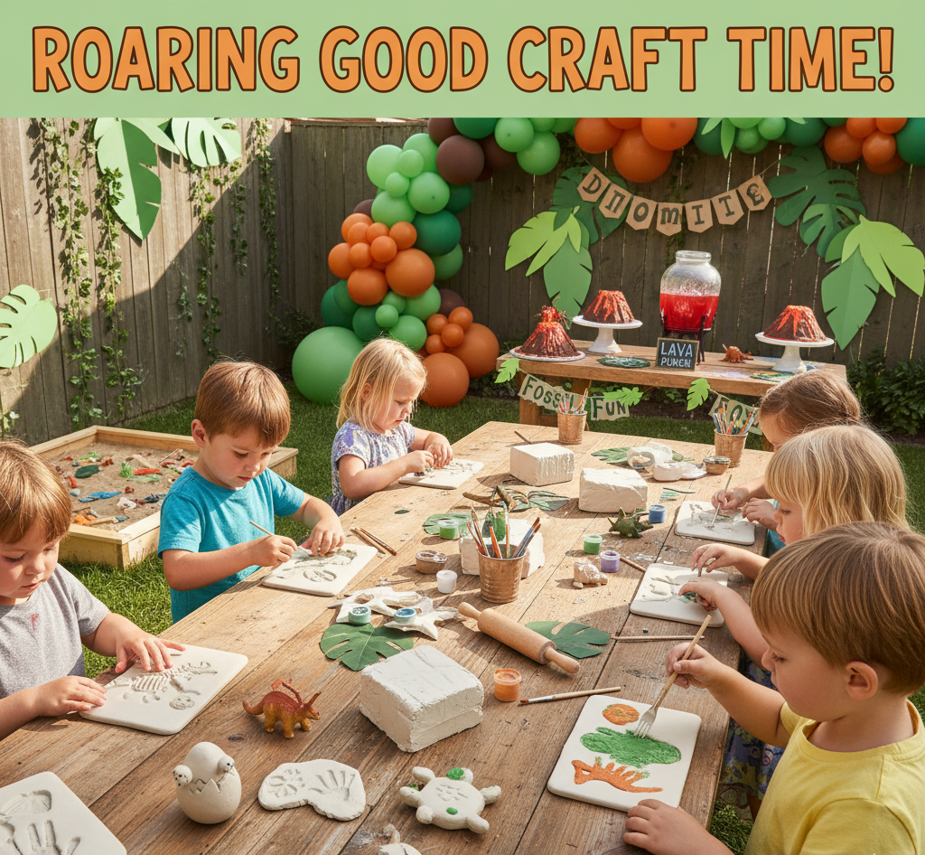Throw an Epic DIY Dinosaur Party! Craft Activities & Decor for Kids
