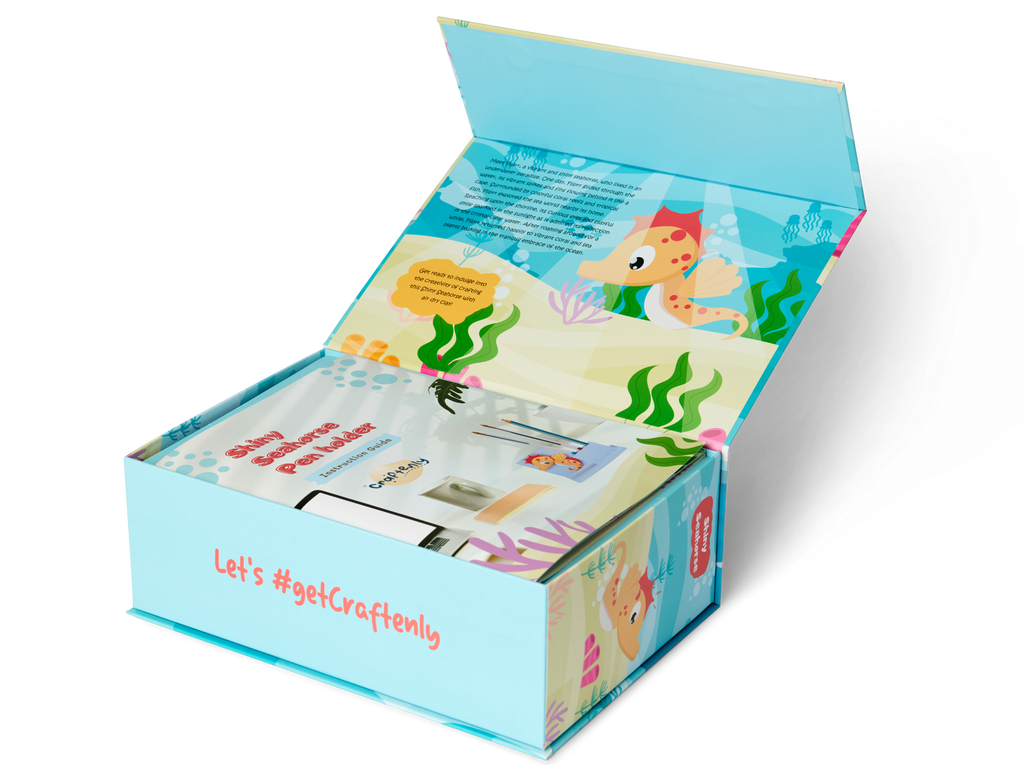 Shiny Seahorse - Creative Play Craft Fun Box